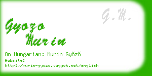 gyozo murin business card