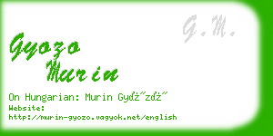 gyozo murin business card